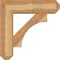 Ekena Millwork Westlake Craftsman Rough Sawn Bracket w/ Offset Brace, Western Red Cedar, 8"W x 28"D x 28"H BKT0806X28X28WTL04RWR - alternate 4